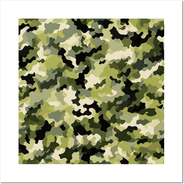 CADPAT Green Camo Pattern Wall Art by Pixelyx